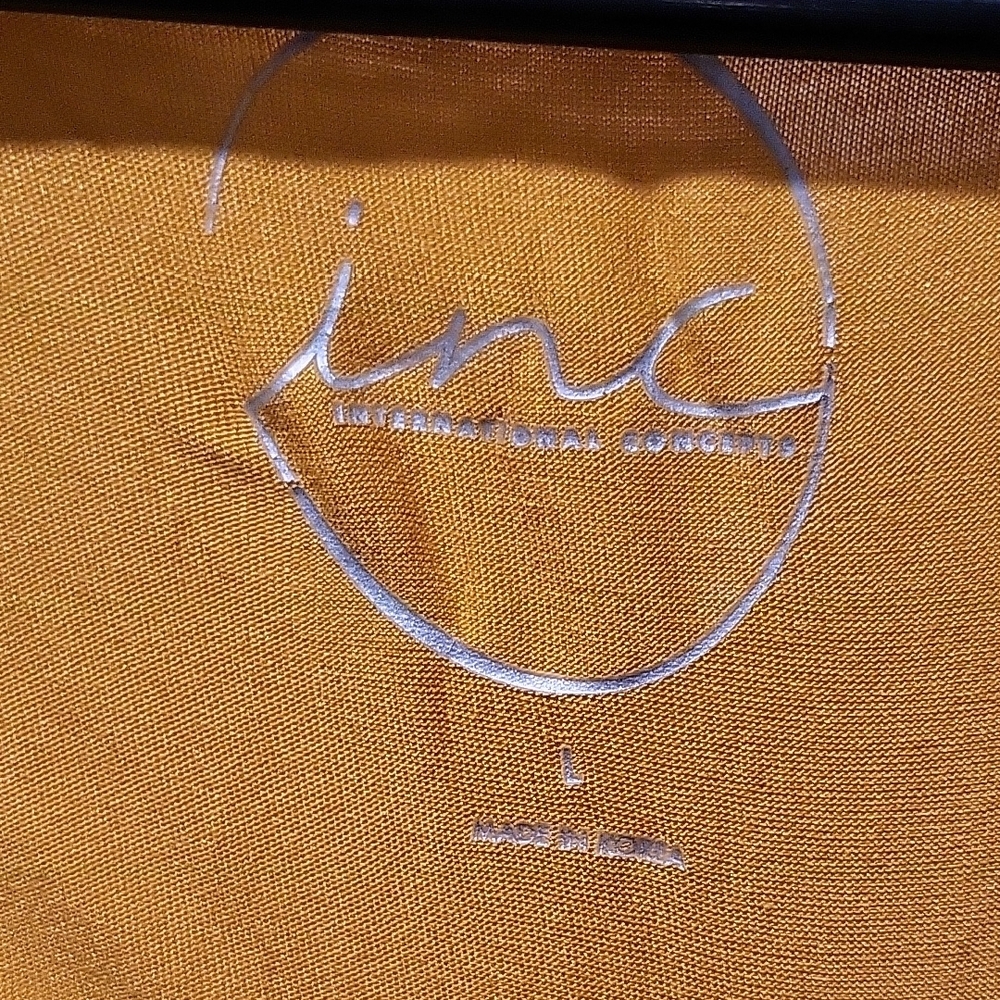 INC International Concepts Mustard Yellow Dress - Picture 2 of 4